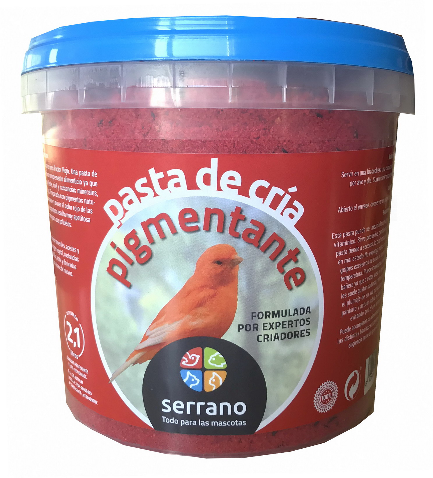 CUBO 2.1L PASTA PIGMEN apro1.5kg