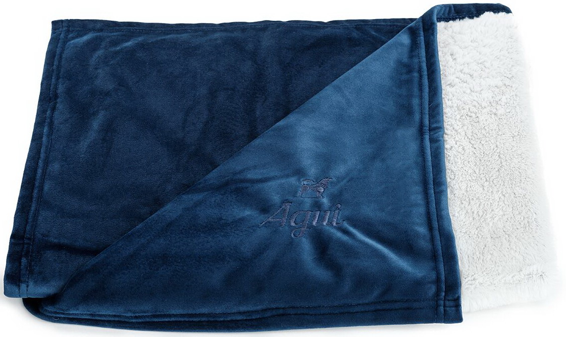 MANTA VELVET AZUL  120x80cm
