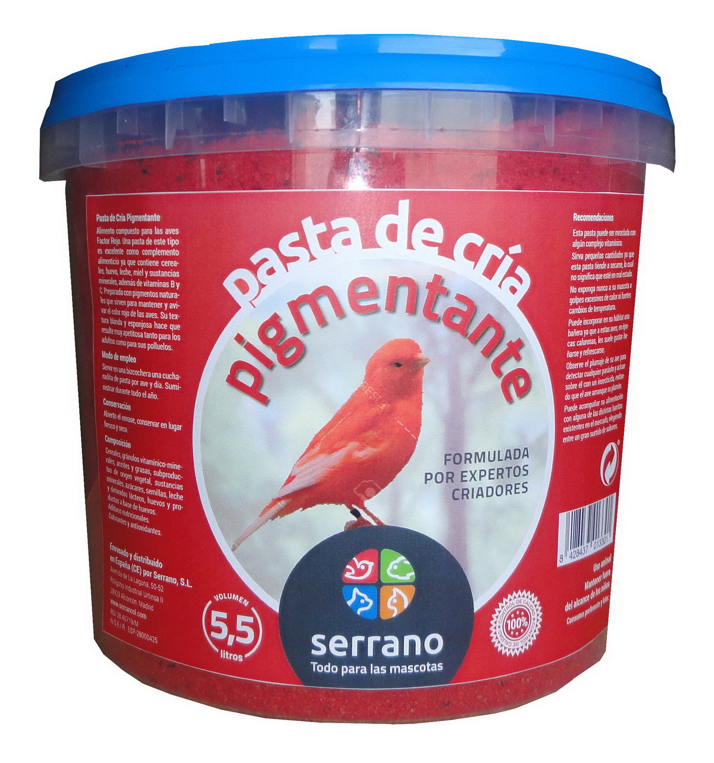CUBO 5.5L PASTA PIGMEN aprox 4kg