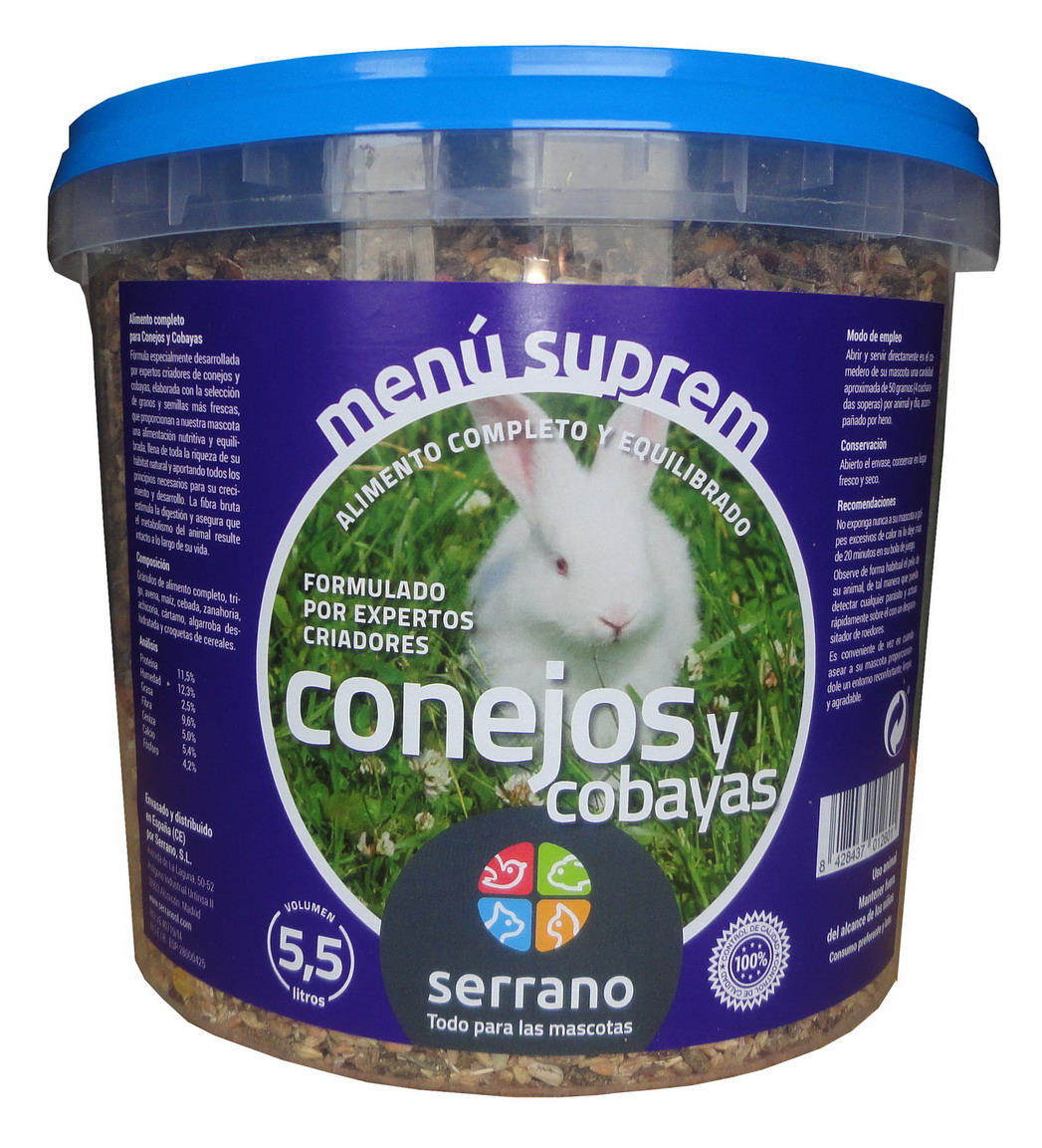CUBO 5.5L SUPREM CONEJ apr 3.6kg