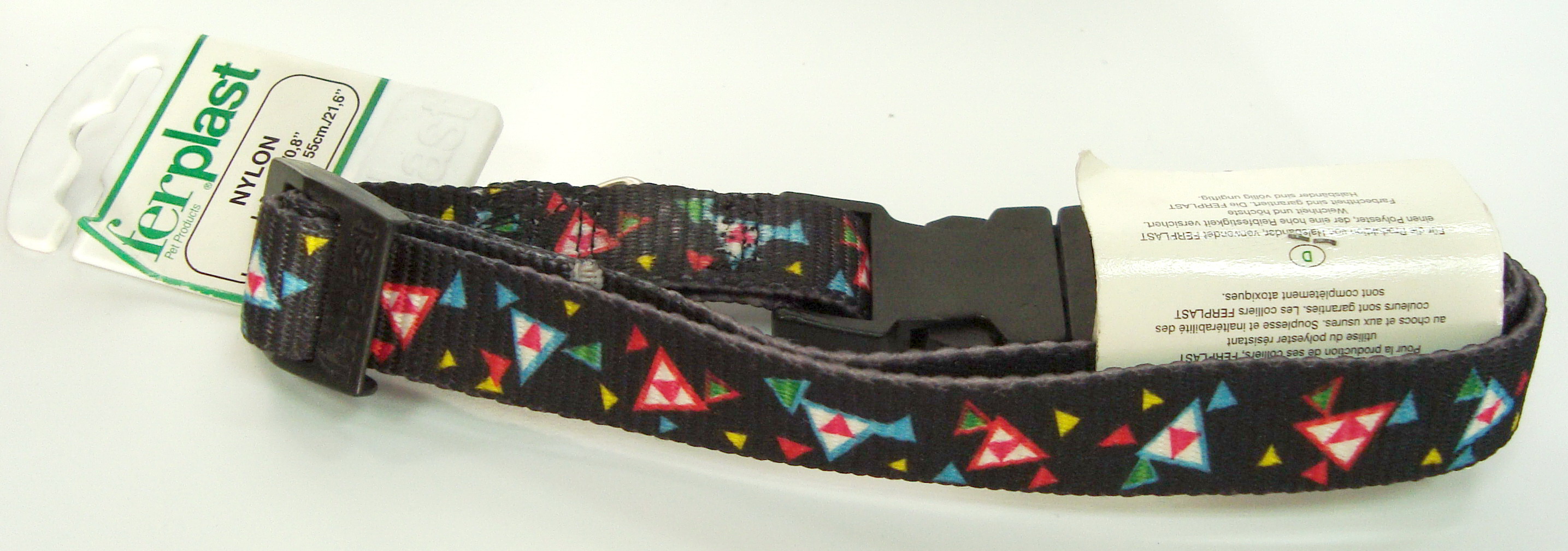 COLLAR NYLON TRIANGULOS 40-55cm.