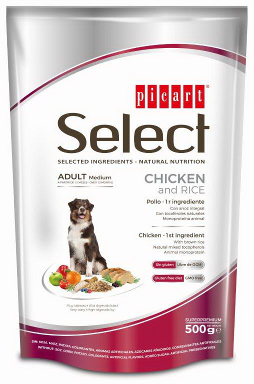 SELECT DOG CHICKEN     500gr