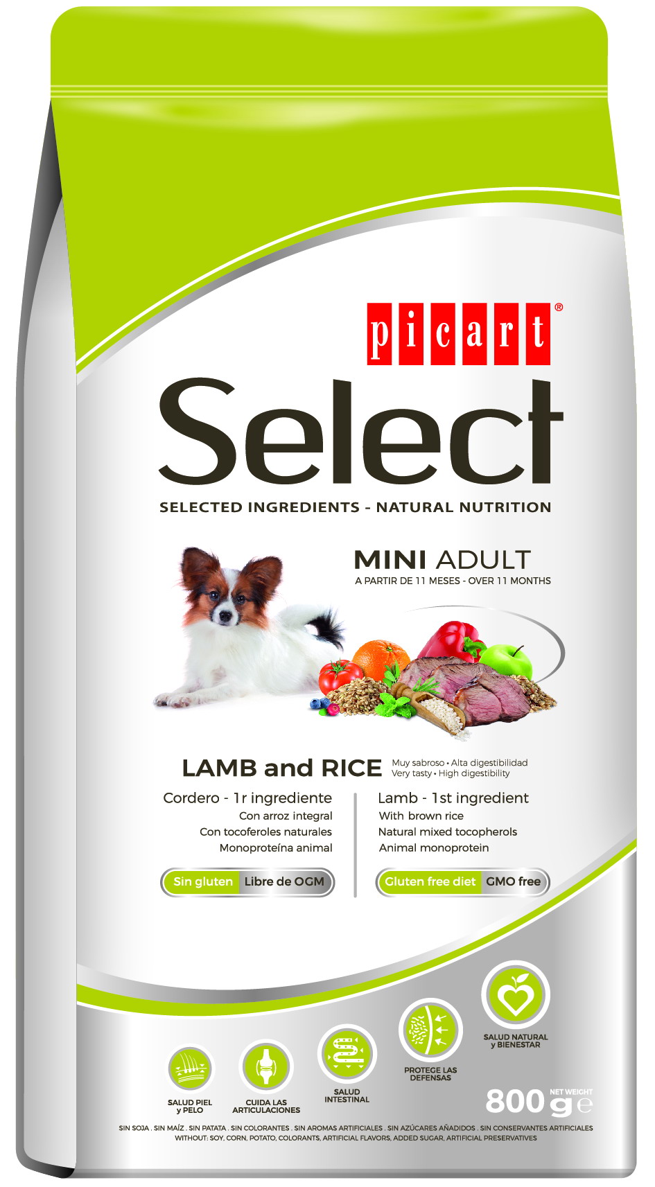 SELECT DOG MINI  LAMB   800gr