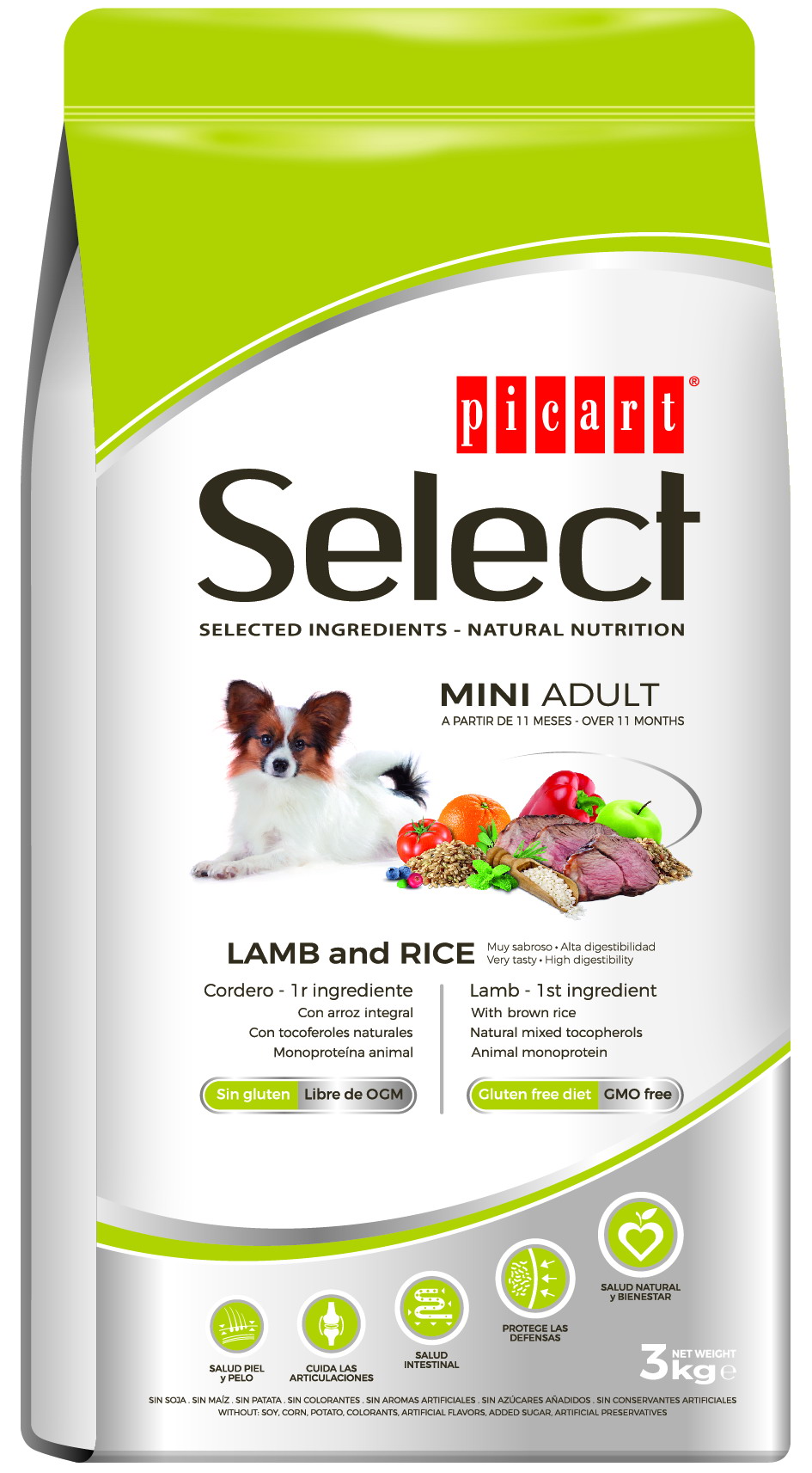 SELECT DOG MINI  LAMB     3Kg
