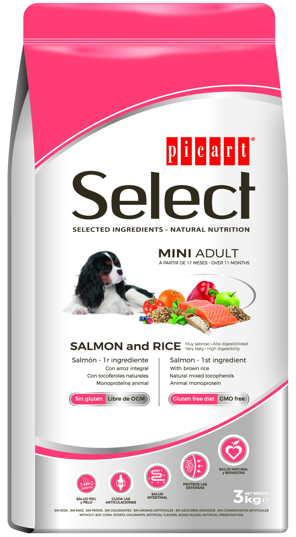SELECT DOG MINI  SALMON     3Kg