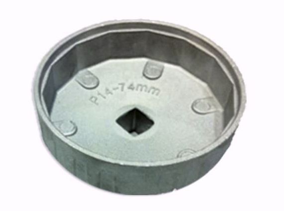 CAZOLETA EXTRACTORA FILTROS DE ACEITE TOYOTA 74MM 14 CARAS