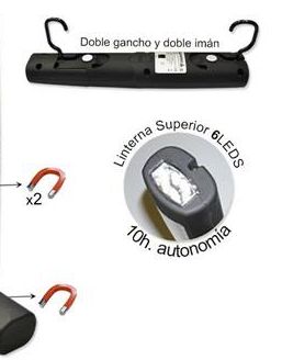 PORTATIL BASE ARTICULADA LED COB CON BATERIA RECARGABLE - 2