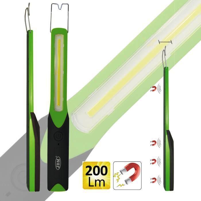 LAMPARA PORTATIL SLIM LED COB CON BATERÍA RECARGABLE