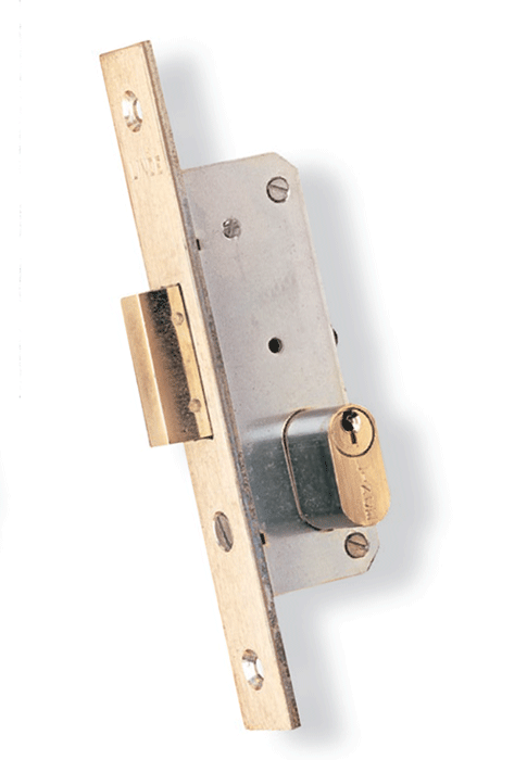 Cerradura embutir perfil estrecho palanca recta  ref. 5562-N LINCE